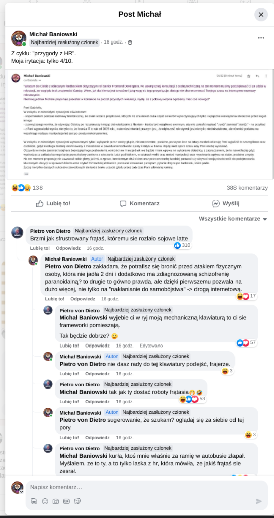 zarne listy HR w branży IT: Dyskryminacja na rynku pracy, a diagnoza psychiatryczna. Zaburzenia czynników poznawczych społeczeństwa.