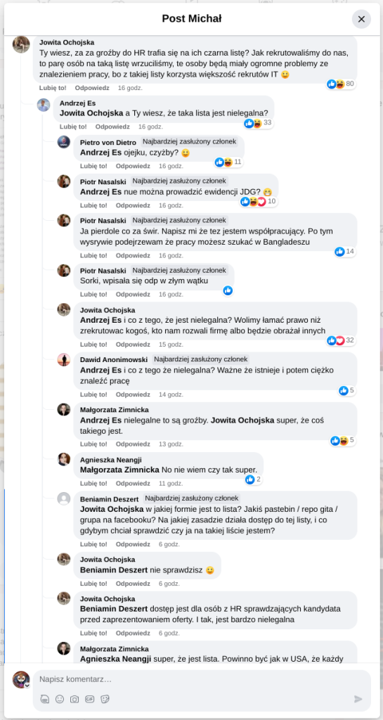 Czarne listy HR w branży IT: Dyskryminacja na rynku pracy, a diagnoza psychiatryczna. Zaburzenia czynników poznawczych społeczeństwa.