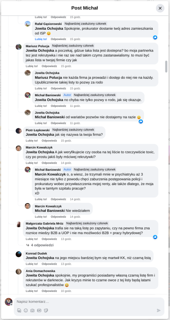 Czarne listy HR w branży IT: Dyskryminacja na rynku pracy, a diagnoza psychiatryczna. Zaburzenia czynników poznawczych społeczeństwa.