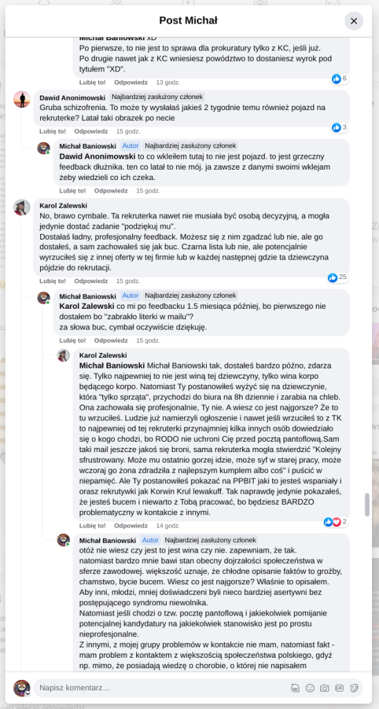 Czarne listy HR w branży IT: Dyskryminacja na rynku pracy, a diagnoza psychiatryczna. Zaburzenia czynników poznawczych społeczeństwa.