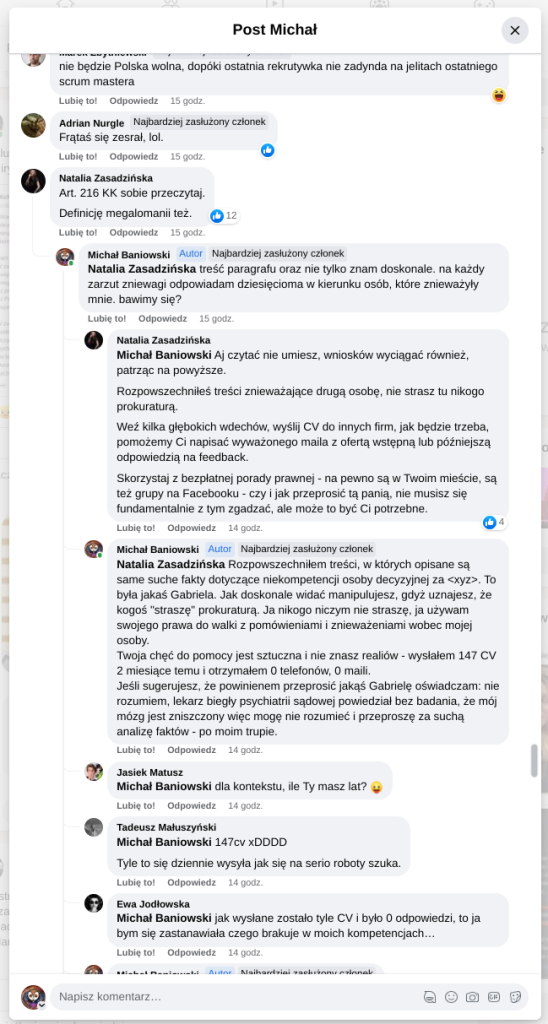 Czarne listy HR w branży IT: Dyskryminacja na rynku pracy, a diagnoza psychiatryczna. Zaburzenia czynników poznawczych społeczeństwa.