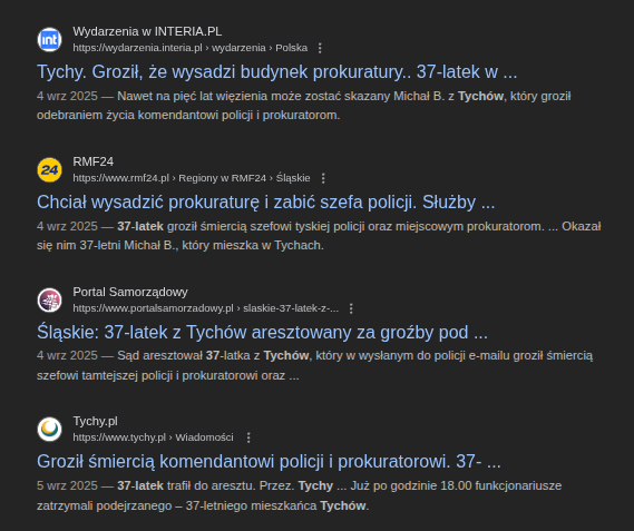 Sukcesy CBZC są fałszywe. Nie istnieją. Ostatni z ich sukcesów to było zatrzymanie terrorysty w Tychach w dobie monitorowania internetu wobec wydarzeń 11 września Nie oddali mi zatrzymanych urządzeń elektronicznych, zapewne z nich korzystają bo na moje dane kupili dysk 4TB. Tak na prawdę moich danych jest około 20 razy więcej czyli 800 TB nie licząc szerokopojętych analiz.