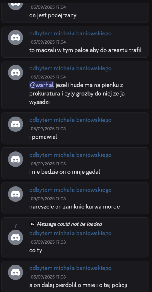Materiał dowodowy Wiktor Piasecki Szczecin dokumentacja