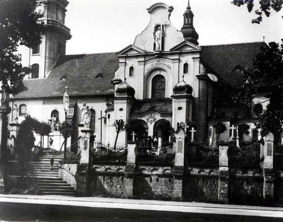 Tychy Dawniej - kościół św. Marii Magdaleny, stare zdjęcia