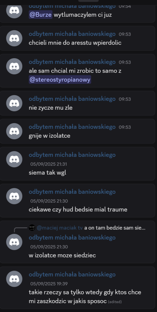 Materiał dowodowy Wiktor Piasecki Szczecin dokumentacja