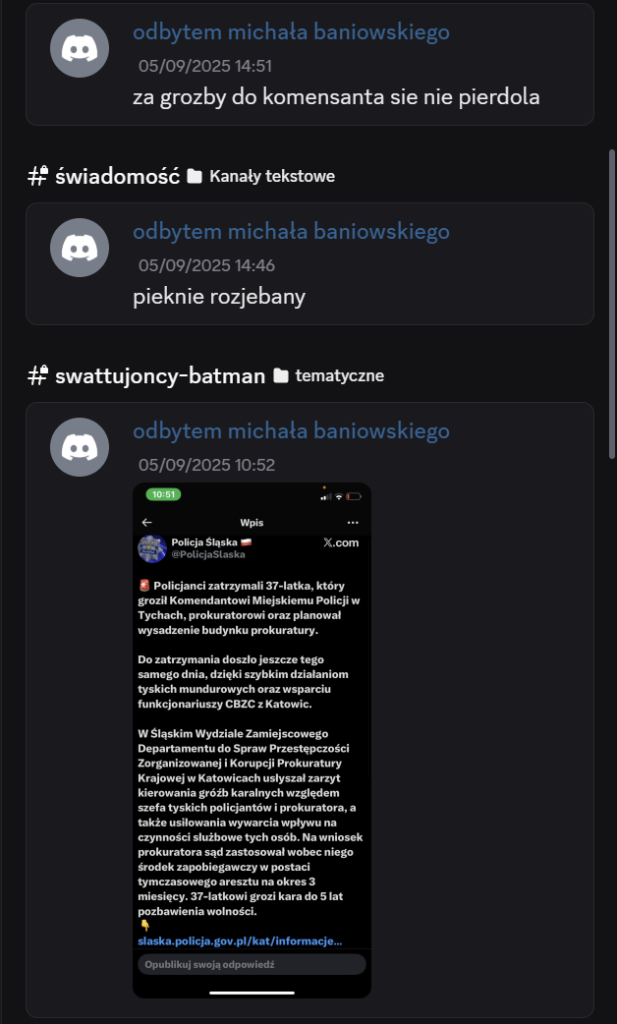 Materiał dowodowy Wiktor Piasecki Szczecin dokumentacja