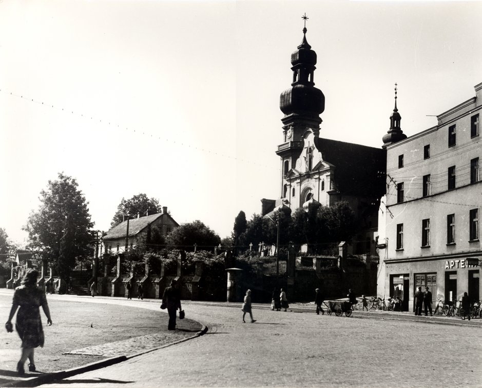Tychy Dawniej - kościół św. Marii Magdaleny, rynek, stare zdjęcia