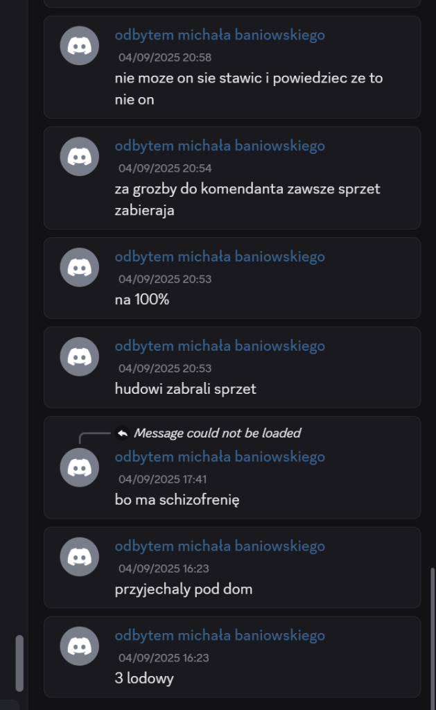 Materiał dowodowy Wiktor Piasecki Szczecin dokumentacja