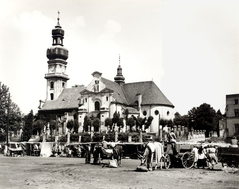 Tychy Dawniej - kościół św. Marii Magdaleny, stare zdjęcia