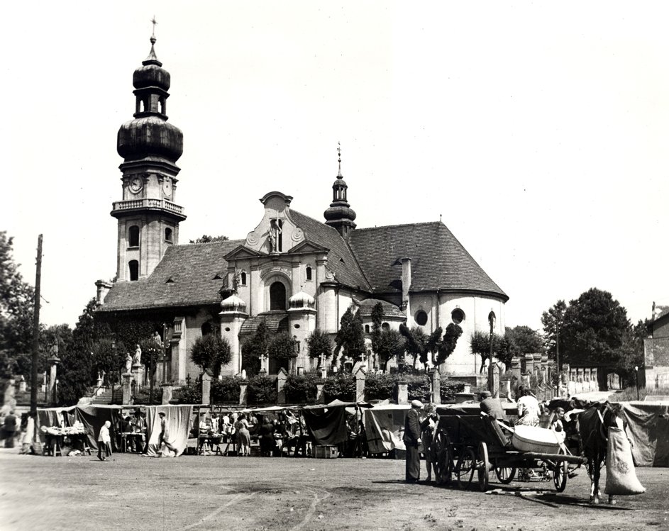 Tychy Dawniej - kościół św. Marii Magdaleny, stare zdjęcia