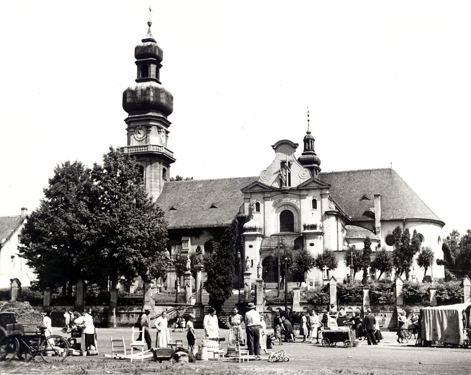 Tychy Dawniej - kościół św. Marii Magdaleny, stare zdjęcia