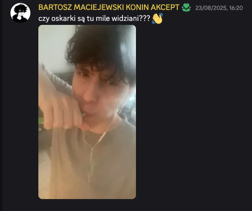 Materiał dowodowy Wiktor Piasecki Szczecin dokumentacja