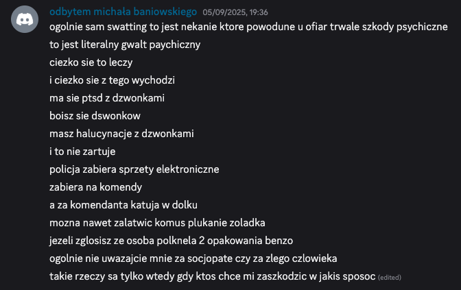 Materiał dowodowy Wiktor Piasecki Szczecin dokumentacja