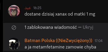 Wiktor P Batmanik chyba zamawia narkotyki