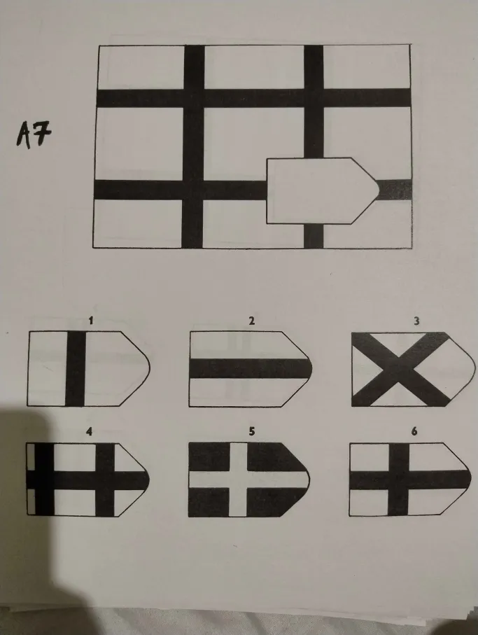 Zadanie 7 testu matryc Ravena - analiza wzorca logicznego