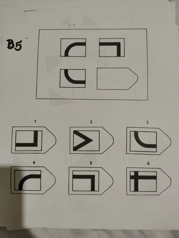 Zadanie 5 testu matryc Ravena - analiza wzorca logicznego