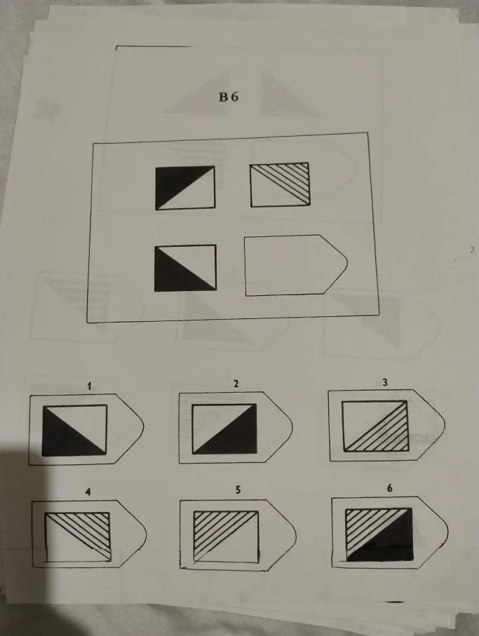 Zadanie 6 testu matryc Ravena - analiza wzorca logicznego