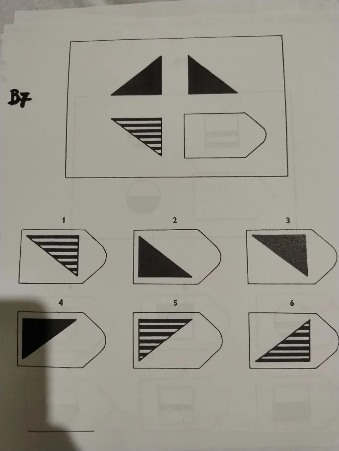 Zadanie 7 testu matryc Ravena - analiza wzorca logicznego