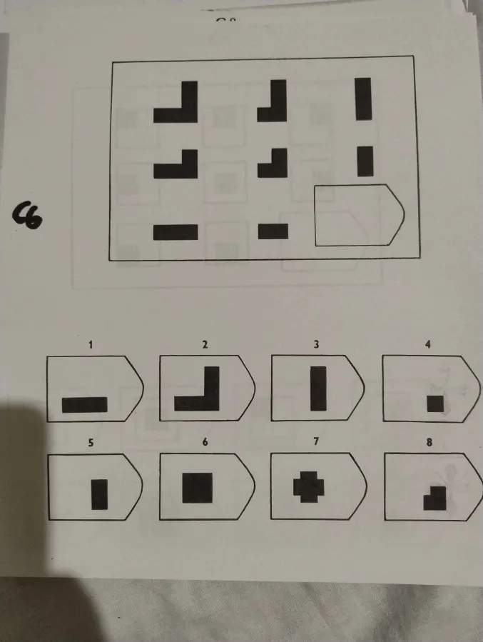 Zadanie 6 testu matryc Ravena - analiza wzorca logicznego