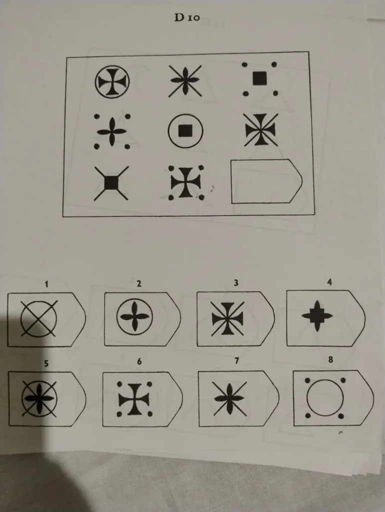 Zadanie 10 testu matryc Ravena - analiza wzorca logicznego
