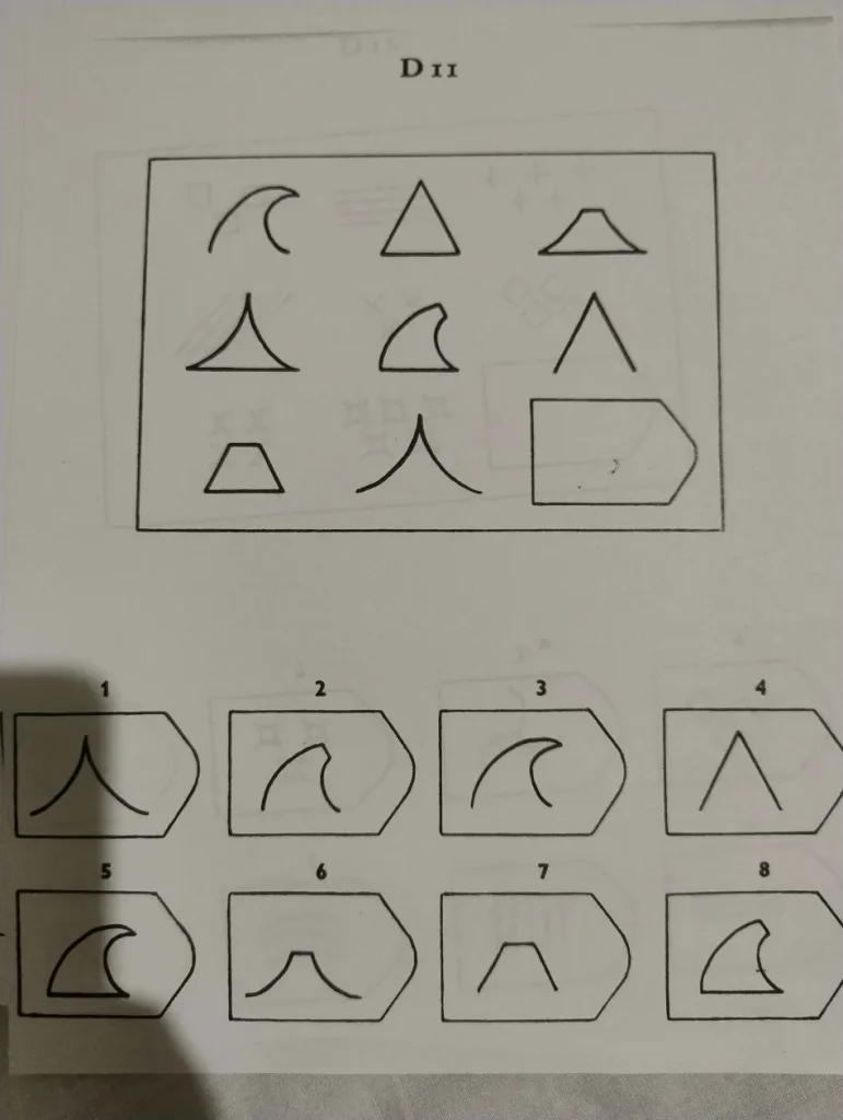 Zadanie 11 testu matryc Ravena - analiza wzorca logicznego