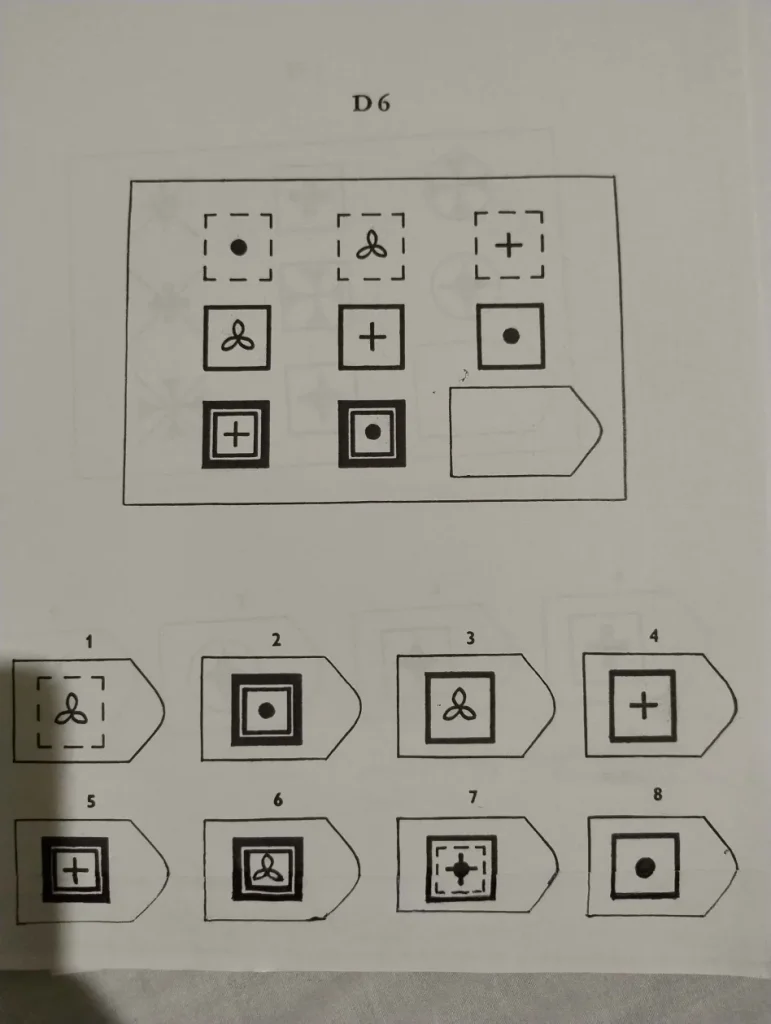 Zadanie 6 testu matryc Ravena - analiza wzorca logicznego