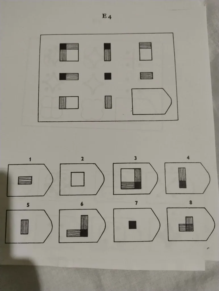 Zadanie 4 testu matryc Ravena - analiza wzorca logicznego
