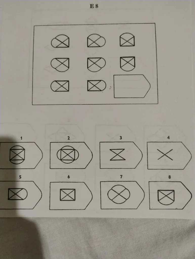 Zadanie 8 testu matryc Ravena - analiza wzorca logicznego